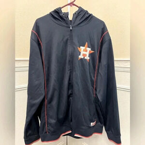 STITCHES Houston Astros Full Zip-Up Polyester Jacket Sz 2XL